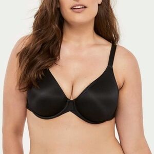 Penningtons Ti Voglio Sofia Soft Cup Microfibre Bra Black Mesh Underwire 42C